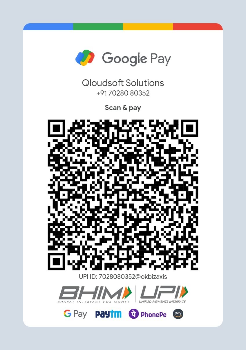 Qloudsoft Solutions Official UPI QR Code